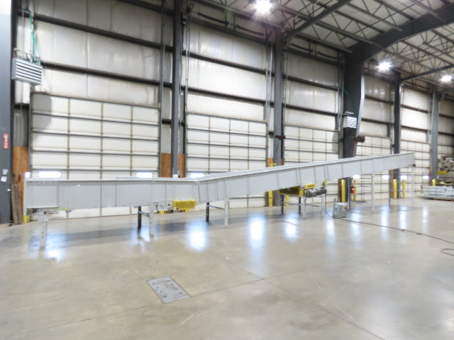 Hytrol BPC 49"x 54' Incline Belt Conveyor 7.5Hp 3PH Center Drive 170fpm 88-92"H