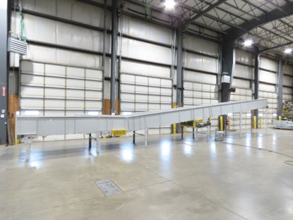 Hytrol BPC 49"x 54' Incline Belt Conveyor 7.5Hp 3PH Center Drive 170fpm 88-92"H