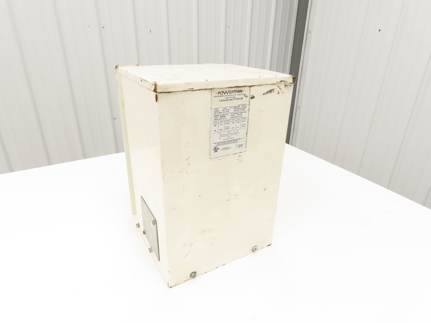 PowerTran PT102-5K Stepdown Power Transformer 5kVA 1ph HV 240/480V LV 120/240V
