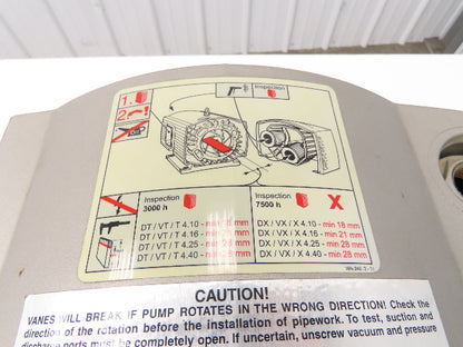 Becker FDR 90LC/4 P Rotary Vane Oil-less Vacuum Pump 2.2kW 460V 3PH