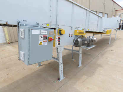 Hytrol BPC 49"x 56' Incline Belt Conveyor 7.5Hp 3PH Center Drive 170fpm 108"H