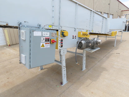 Hytrol BPC 49"x 56' Incline Belt Conveyor 7.5Hp 3PH Center Drive 170fpm 108"H