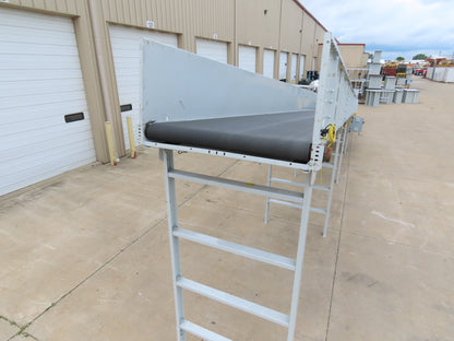 Hytrol BPC 49"x 56' Incline Belt Conveyor 7.5Hp 3PH Center Drive 170fpm 108"H