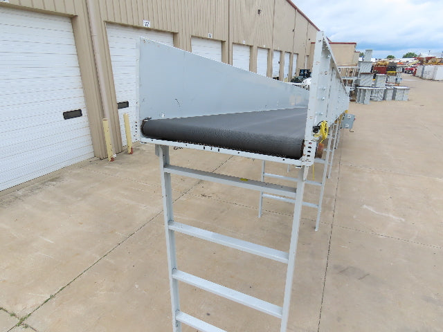 Hytrol BPC 49"x 56' Incline Belt Conveyor 7.5Hp 3PH Center Drive 170fpm 108"H