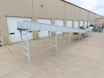 Hytrol BPC 49"x 56' Incline Belt Conveyor 7.5Hp 3PH Center Drive 170fpm 108"H