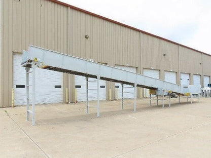 Hytrol BPC 49"x 56' Incline Belt Conveyor 7.5Hp 3PH Center Drive 170fpm 108"H