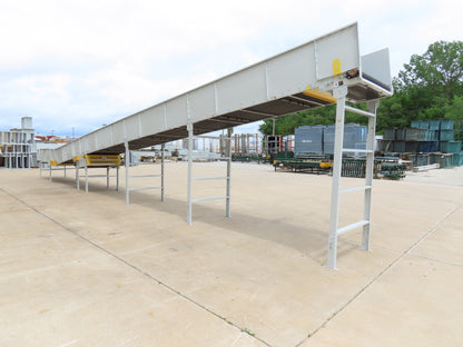 Hytrol BPC 49"x 56' Incline Belt Conveyor 7.5Hp 3PH Center Drive 170fpm 108"H