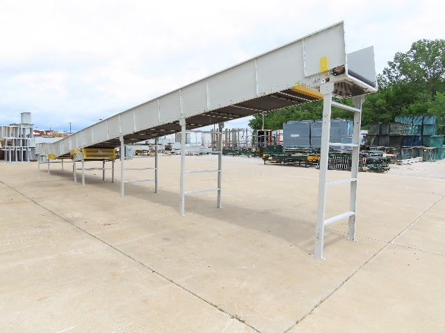 Hytrol BPC 49"x 56' Incline Belt Conveyor 7.5Hp 3PH Center Drive 170fpm 108"H