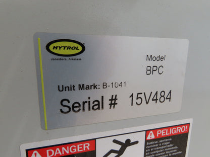Hytrol BPC 49"x 56' Incline Belt Conveyor 7.5Hp 3PH Center Drive 170fpm 108"H