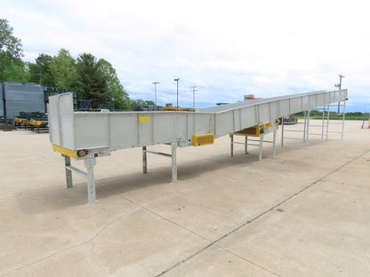 Hytrol BPC 49"x 56' Incline Belt Conveyor 7.5Hp 3PH Center Drive 170fpm 108"H