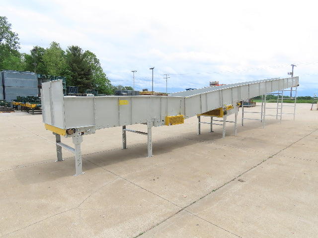 Hytrol BPC 49"x 56' Incline Belt Conveyor 7.5Hp 3PH Center Drive 170fpm 108"H