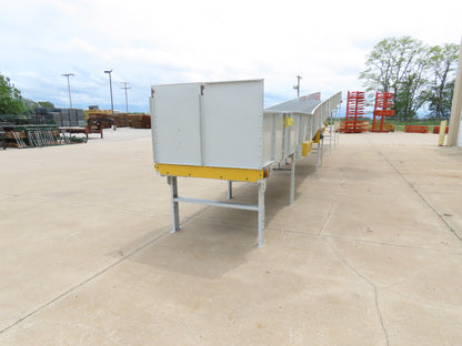 Hytrol BPC 49"x 56' Incline Belt Conveyor 7.5Hp 3PH Center Drive 170fpm 108"H