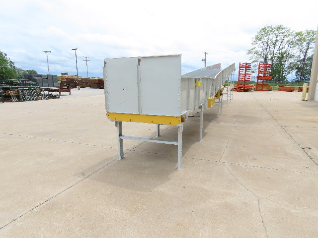 Hytrol BPC 49"x 56' Incline Belt Conveyor 7.5Hp 3PH Center Drive 170fpm 108"H