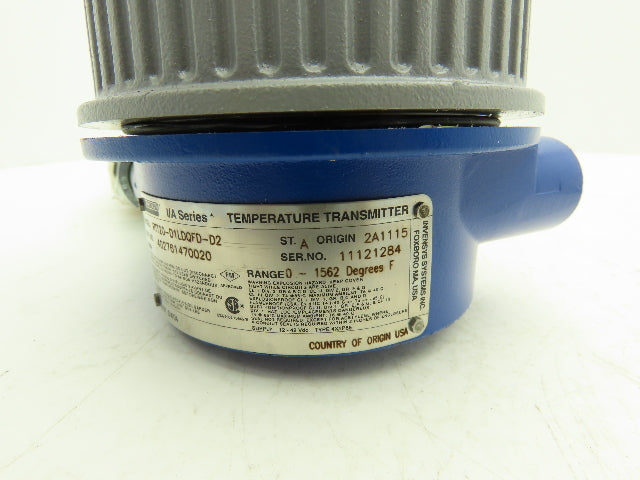 Foxboro RTT20-D1LDQFD-D2 Temperature Transmitter 0-1562°F 12-42vdc I/A Series