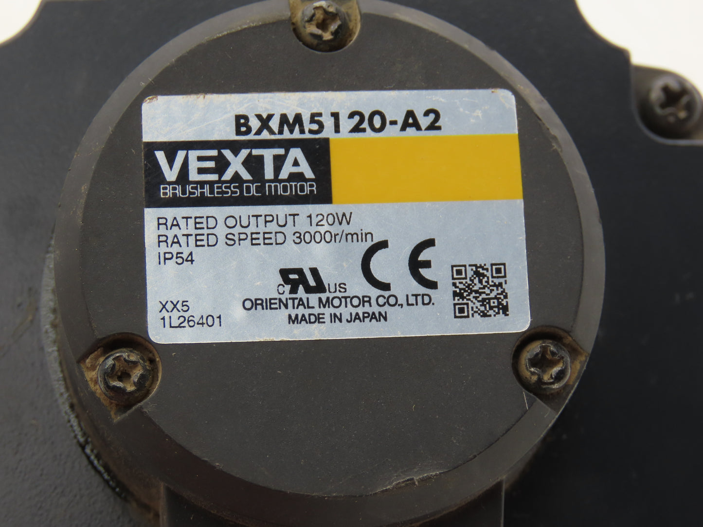 Oriental Vexta BXM5120-A2 Brushless DC Motor 120W 3000 RPM