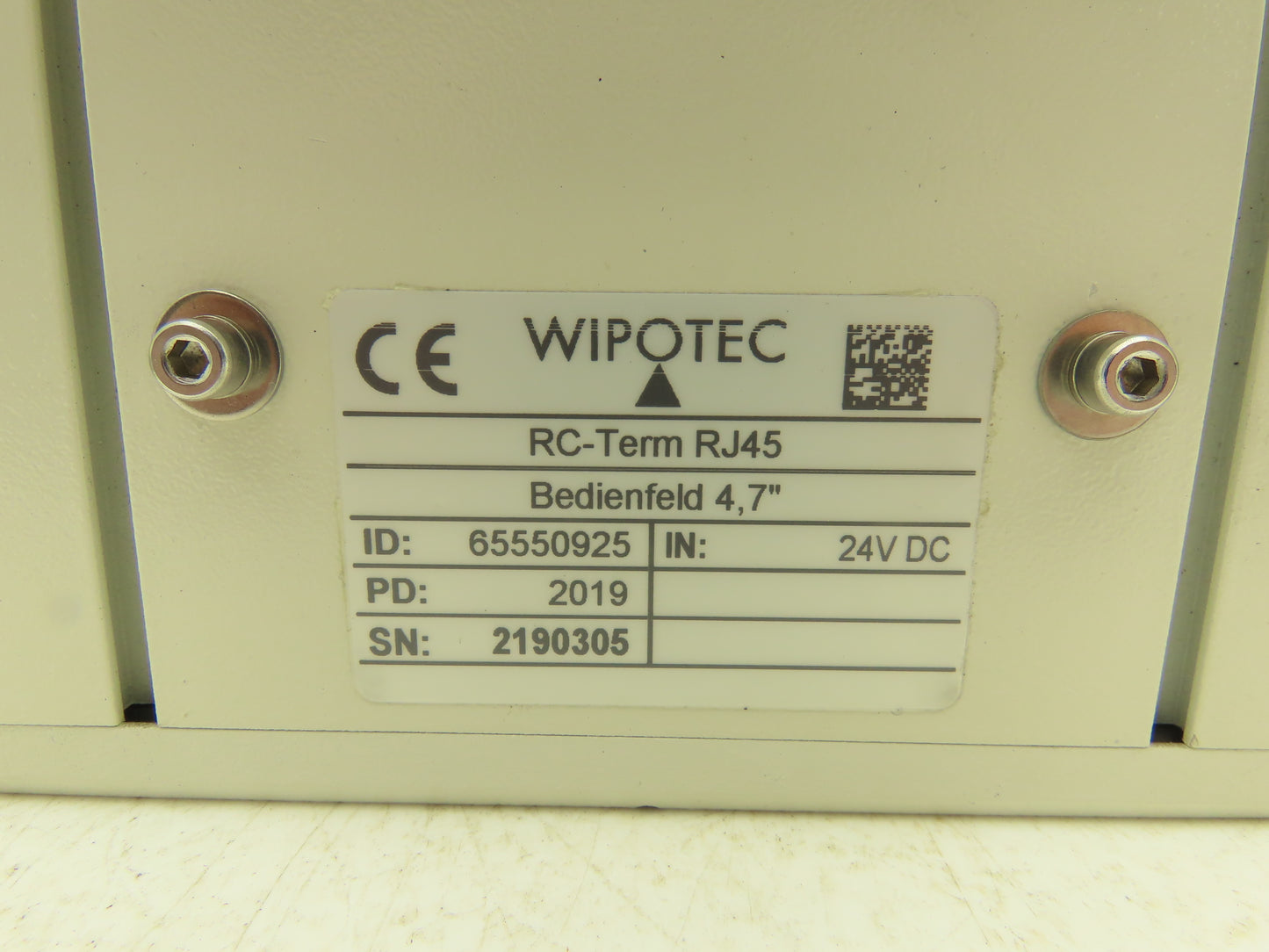 Wipotec Control Panel Graphic Touch Screen Graphic Monitor OCS Checkweigher 4.7"