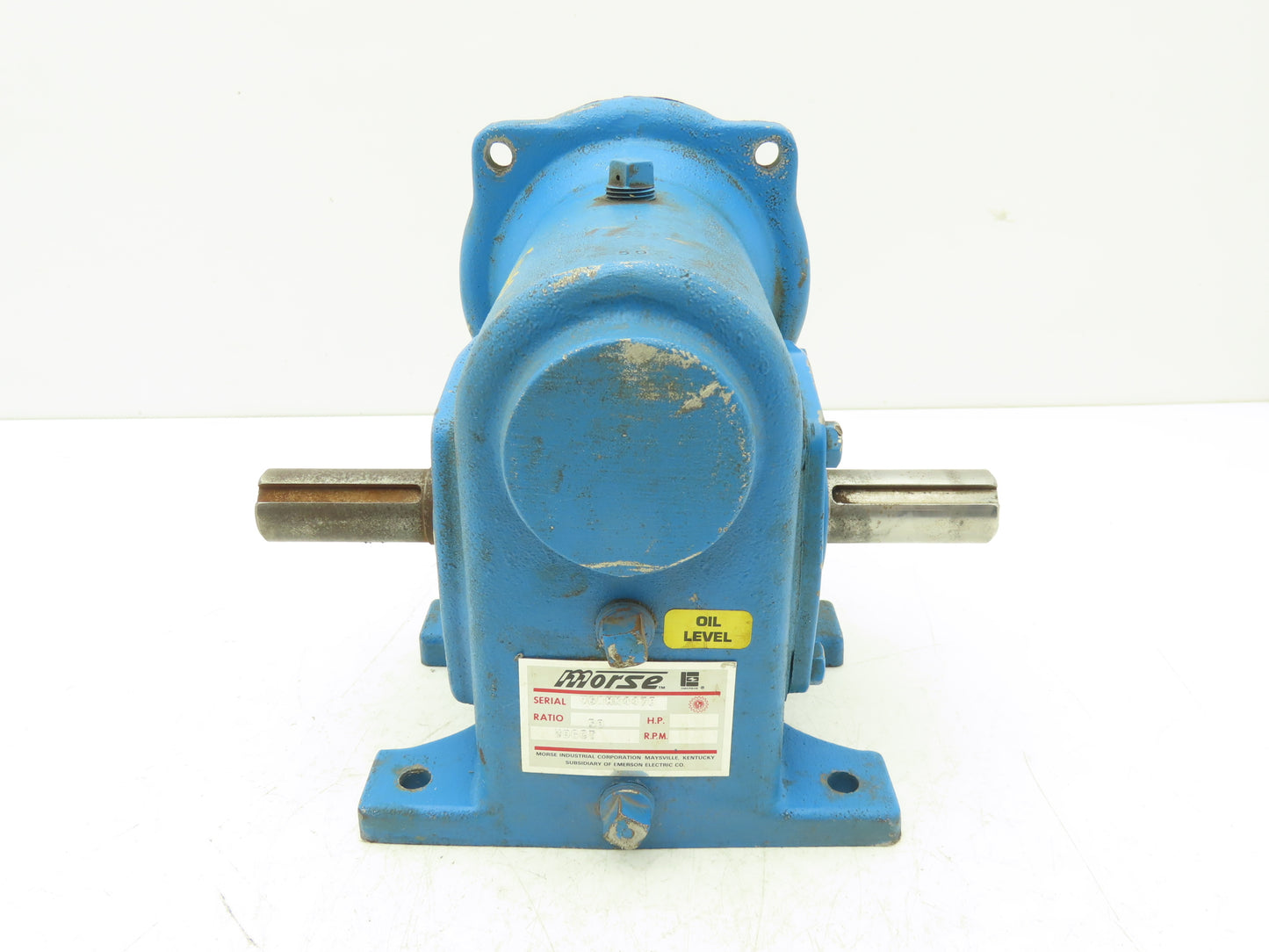 Morse 20GCT Gearbox 50:1 Reducer 35rpm 56C Dual Output Shaft