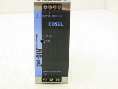 Cosel KLEA240F-24 DC Power Supply Switching Mode 24VDC 10A 100-240V In