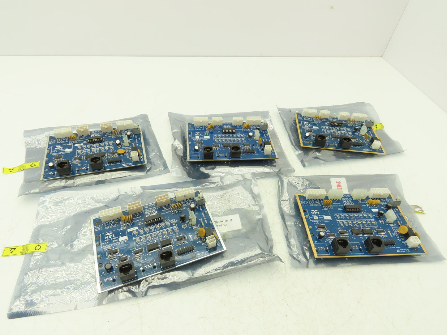 NPI 03600144 PCB Pesol Board Control Panel Rev H Lot of 5