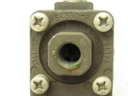 American Standard P54350-2 Pneumatic Shuttle Valve 200psi  1/4" Ports