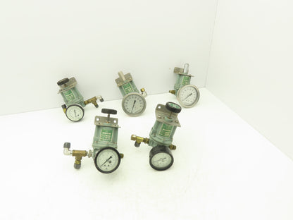 Beloit MC2-75-120B Pneumatic Air Regulator Valve W/Guage 60psi 3/8" NPT Lot Of 5
