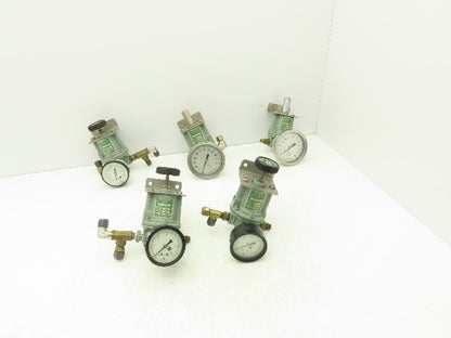 Beloit MC2-75-120B Pneumatic Air Regulator Valve W/Guage 60psi 3/8" NPT Lot Of 5