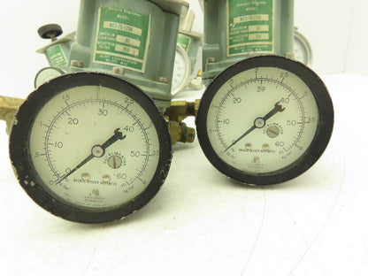 Beloit MC2-75-120B Pneumatic Air Regulator Valve W/Guage 60psi 3/8" NPT Lot Of 5