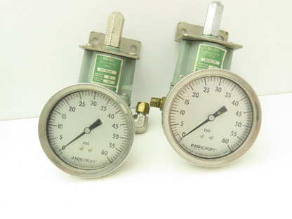 Beloit MC2-75-120B Pneumatic Air Regulator Valve W/Guage 60psi 3/8" NPT Lot Of 5