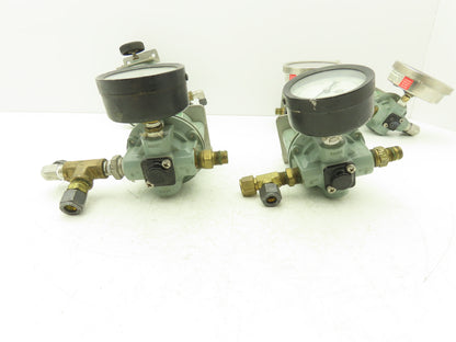 Beloit MC2-75-120B Pneumatic Air Regulator Valve W/Guage 60psi 3/8" NPT Lot Of 5
