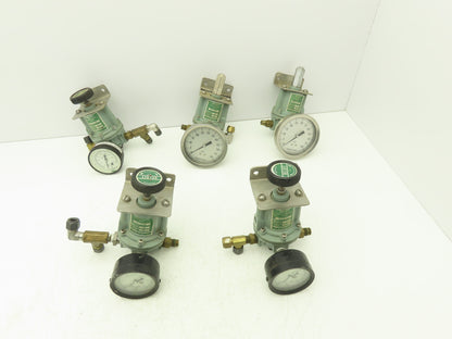 Beloit MC2-75-120B Pneumatic Air Regulator Valve W/Guage 60psi 3/8" NPT Lot Of 5