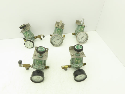 Beloit MC2-75-120B Pneumatic Air Regulator Valve W/Guage 60psi 3/8" NPT Lot Of 5