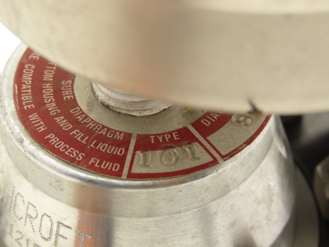 Ashcroft C1215 Type 101 Threaded Diaphragm Seal With 0-60psi Guage 1" NPT