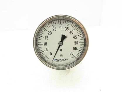 Ashcroft C1215 Type 101 Threaded Diaphragm Seal With 0-60psi Guage 1" NPT