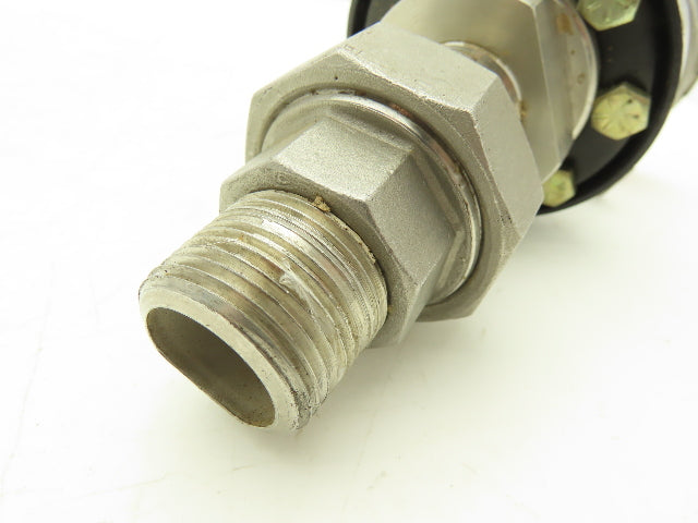 Ashcroft C1215 Type 101 Threaded Diaphragm Seal With 0-60psi Guage 1" NPT