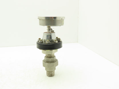 Ashcroft C1215 Type 101 Threaded Diaphragm Seal With 0-60psi Guage 1" NPT