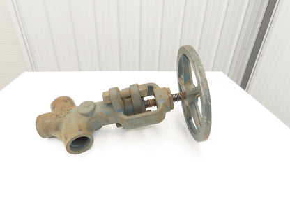 Velan No 376 F11 Globe Valve Y-Pattern 2" Socket Weld 1500psi Rising Stem
