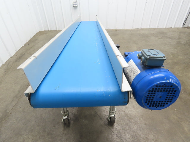 EMI Plastics EAF-12-96-20 Incline Belt Conveyor 12"W x 96"L 24FPM 230/460V 3PH