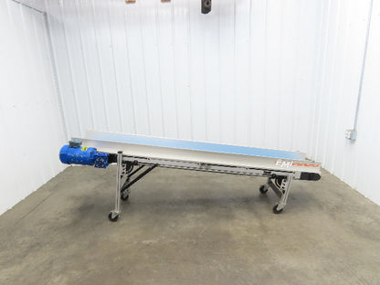 EMI Plastics EAF-12-96-20 Incline Belt Conveyor 12"W x 96"L 24FPM 230/460V 3PH