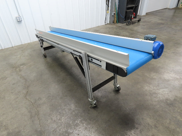 EMI Plastics EAF-12-96-20 Incline Belt Conveyor 12"W x 96"L 24FPM 230/460V 3PH