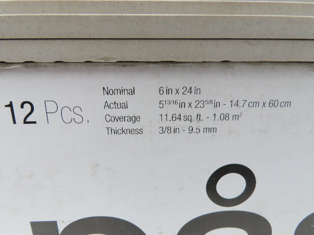 Pasha 6x24" Belgian Linen Mica HD Rectified Porcelain Tile 9mm 135Sq Ft 11 Boxes