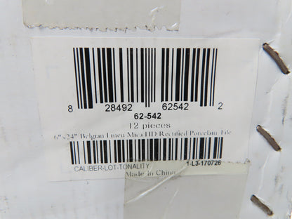 Pasha 6x24" Belgian Linen Mica HD Rectified Porcelain Tile 9mm 135Sq Ft 11 Boxes