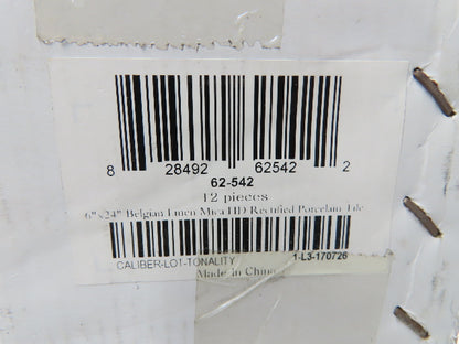 Pasha 6x24" Belgian Linen Mica HD Rectified Porcelain Tile 9mm 135Sq Ft 11 Boxes