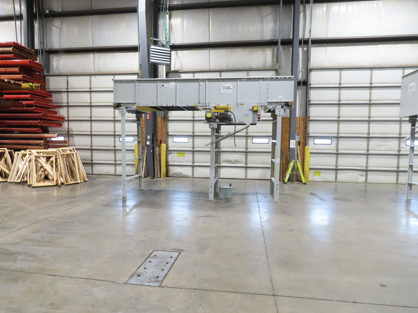 Hytrol BPC 43"x 15' Slider Bed Conveyor 41" Belt 3Hp 3PH Center Drive 160fpm