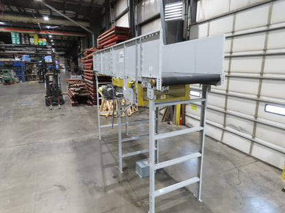 Hytrol BPC 43"x 15' Slider Bed Conveyor 41" Belt 3Hp 3PH Center Drive 160fpm