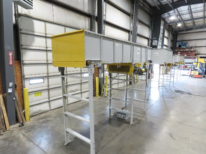 Hytrol BPC 43"x 15' Slider Bed Conveyor 41" Belt 3Hp 3PH Center Drive 160fpm