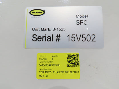 Hytrol BPC 43"x 15' Slider Bed Conveyor 41" Belt 3Hp 3PH Center Drive 160fpm