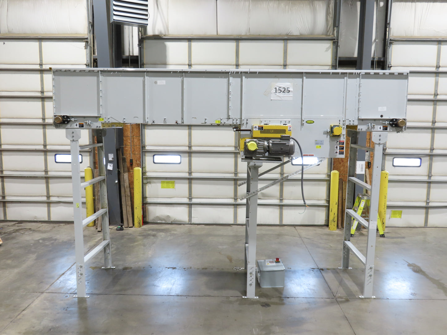 Hytrol BPC 43"x 15' Slider Bed Conveyor 41" Belt 3Hp 3PH Center Drive 160fpm