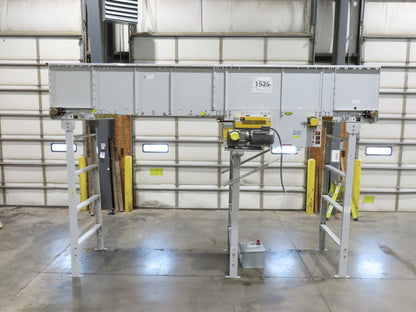 Hytrol BPC 43"x 15' Slider Bed Conveyor 41" Belt 3Hp 3PH Center Drive 160fpm