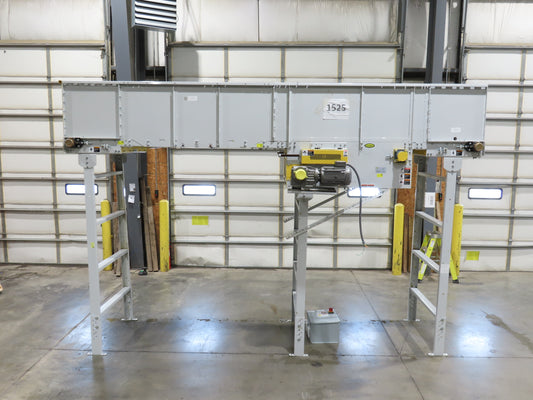 Hytrol BPC 43"x 15' Slider Bed Conveyor 41" Belt 3Hp 3PH Center Drive 160fpm