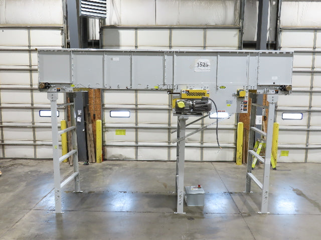 Hytrol BPC 43"x 15' Slider Bed Conveyor 41" Belt 3Hp 3PH Center Drive 160fpm